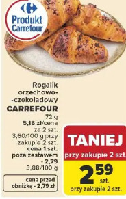 Carrefour rogalik orzechowo-czekoladowy
