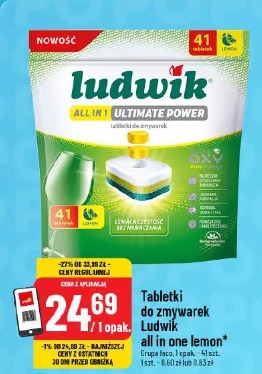 Tabletki do zmywarek Ludwik all in one lemon