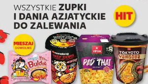 Wszystkie zupki i dania azjatyckie do zalewania