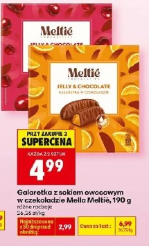 Galaretka z sokiem owocowym w czekoladzie Mella Meltié