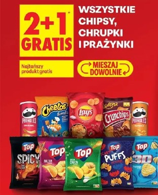 Wszystkie chipsy, chrupki i prażynki