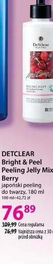 DETCLEAR Bright & Peel Peeling Jelly Mix Berry japoński peeling do twarzy