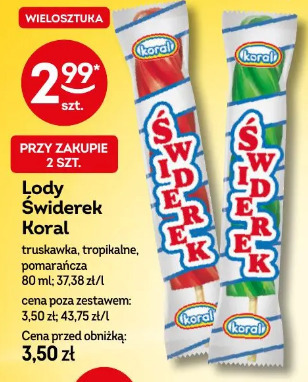 Lody Świderek Koral