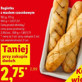 Bagietka z masłem czosnkowym