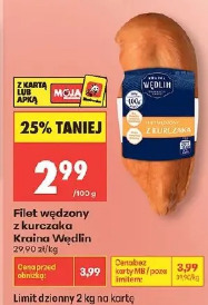 Filet wędzony z kurczaka Kraina Wędlin