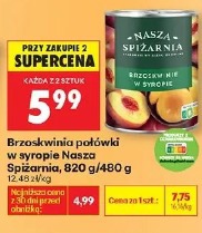 Brzoskwinia połówki w syropie Nasza Spiżarnia