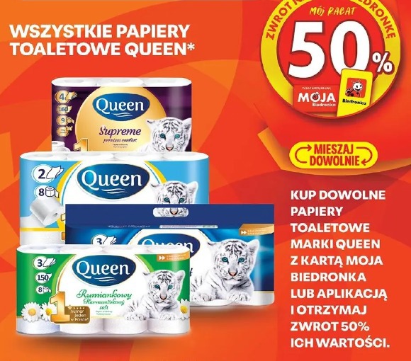 Wszystkie papiery toaletowe Queen
