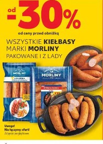 Wszystkie kiełbasy marki Morliny pakowane i z lady