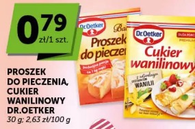 Proszek do pieczenia, cukier wanilinowy Dr.Oetker
