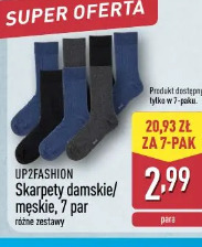 Up2fashion Skarpety damskie/męskie 7 par