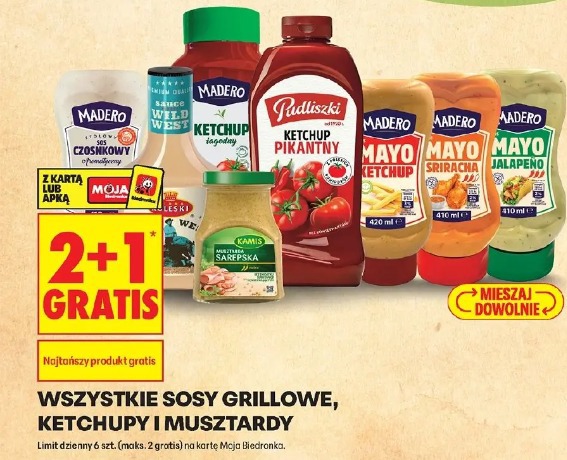Wszystkie sosy grillowe, ketchupy i musztardy