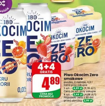 Piwo Okocim Zero smakowe