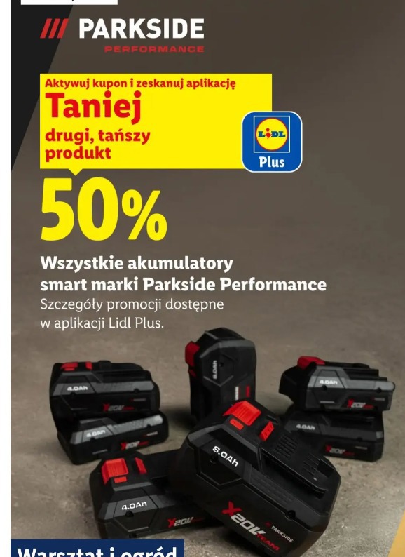 Wszystkie akumulatory smart marki Parkside Performance