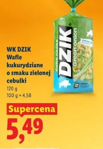 WK Dzik Wafle kukurydziane o smaku zielonej cebulki