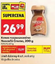 Kawa rozpuszczalna Nescafe Crema
