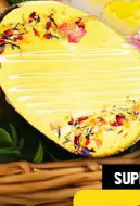 Mazurek jajeczko różowe i złote