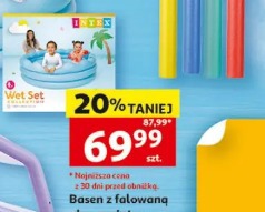 Basen z falowaną obręczą Intex
