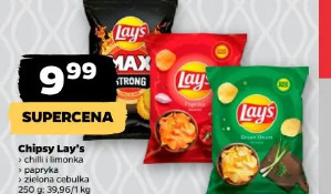 Chipsy Lay’s chilli i limonka, papryka, zielona cebulka