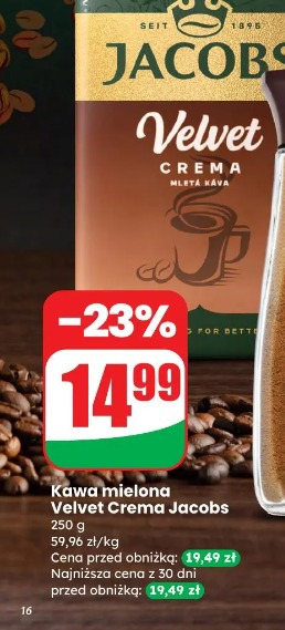 Kawa mielona Velvet Crema Jacobs