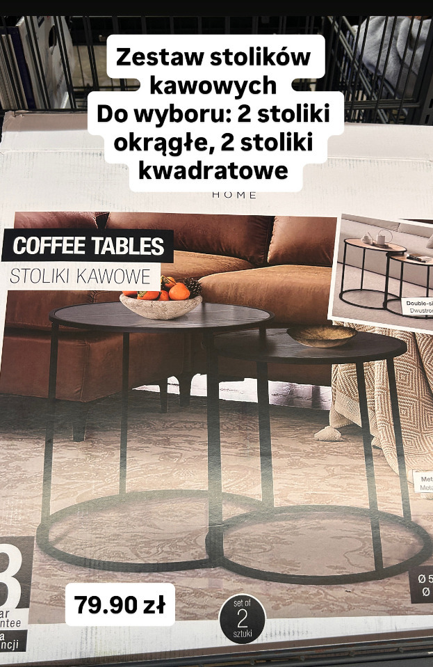 Zestaw stolików kawowych