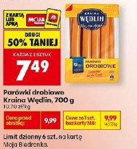 Parówki drobiowe Kraina Wędlin