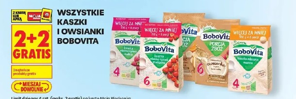 Wszystkie kaszki i owsianki Bobovita