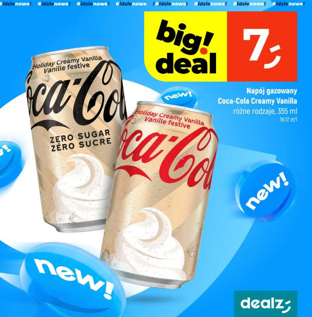 Napój gazowany Coca-Cola Creamy Vanilla
