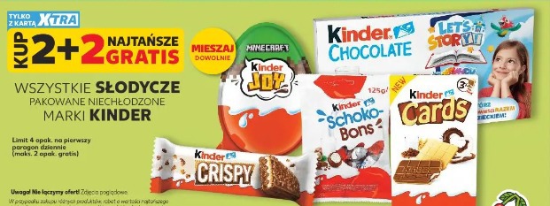 Wszystkie słodycze pakowane niechłodzone marki Kinder