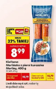 Kiełbasa z piersi kurczaka Morliny