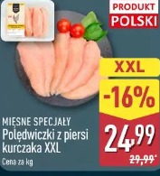 MIĘSNE SPECJAŁY Polędwiczki z piersi kurczaka XXL