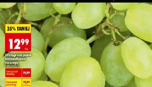 Winogrono jasne bezpestkowe