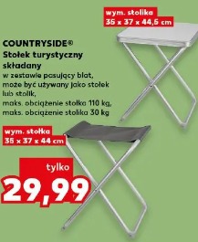 Countryside Stołek turystyczny składany