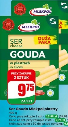 Ser Gouda Mlekpol plastry
