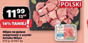 Mięso na gulasz wieprzowy z szynki Sztuka Mięsa