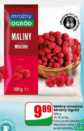 Maliny mrożone Mroźny Ogród