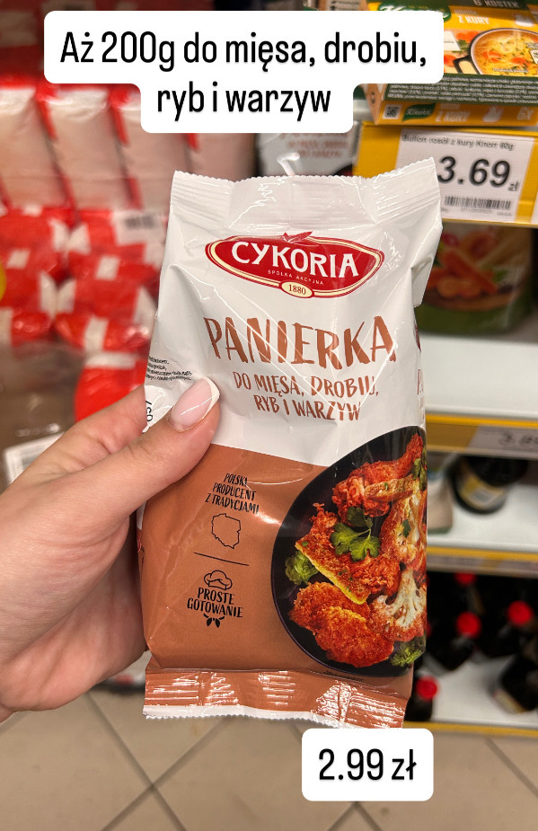 Cykoria panierka do mięsa, drobiu, ryb i warzyw