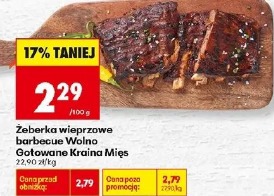 Żeberka wieprzowe barbecue Wolno Gotowane Kraina Mięs
