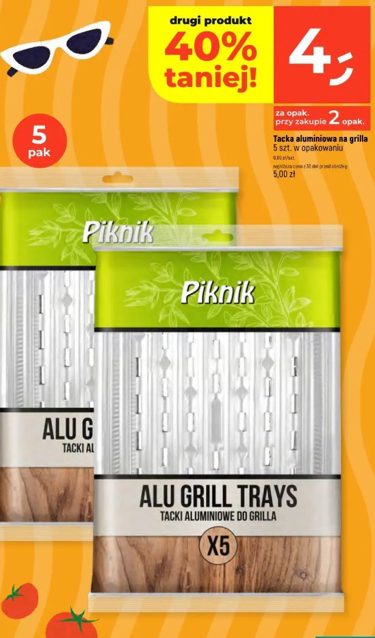 Tacka aluminiowa na grilla Piknik