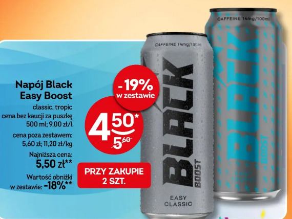 Napój Black Easy Boost