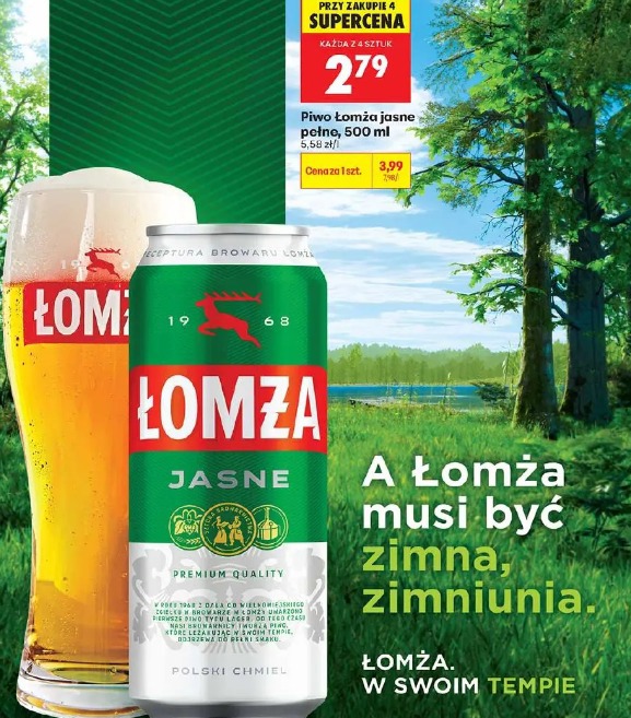 Piwo Łomża jasne pełne