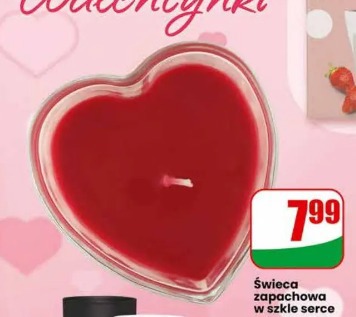 Świeca zapachowa w szkle serce