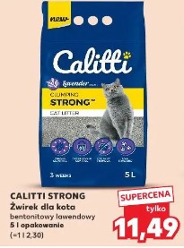 Calitti Strong Żwirek dla kota bentonitowy lawendowy