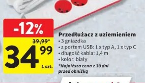 Przedłużacz z uziemieniem