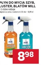 Płyn do mycia szyb, luster, blatów Mill