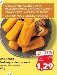 Smakmak Krokiety z pieczarkami i serem Mozzarella