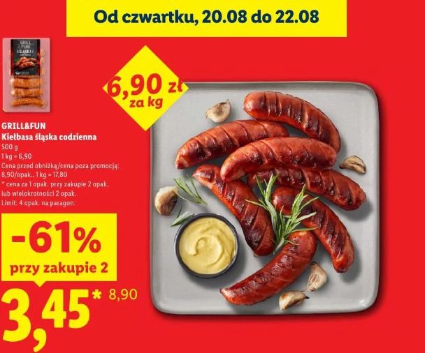 Grill&Fun Kiełbasa śląska codzienna