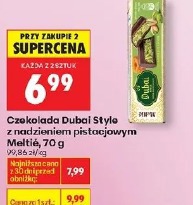 Czekolada Dubai Style z nadzieniem pistacjowym Meltii