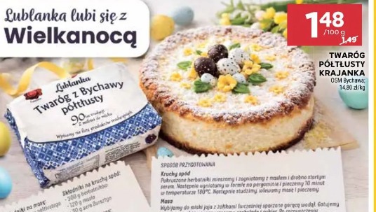 Twaróg półtłusty krajanka OSM Bychawa