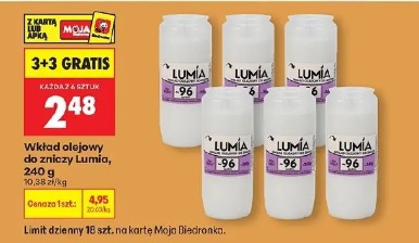 Wkład olejowy do zniczy Lumia, 240 g