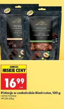 Pistacje w czekoladzie Biedronka